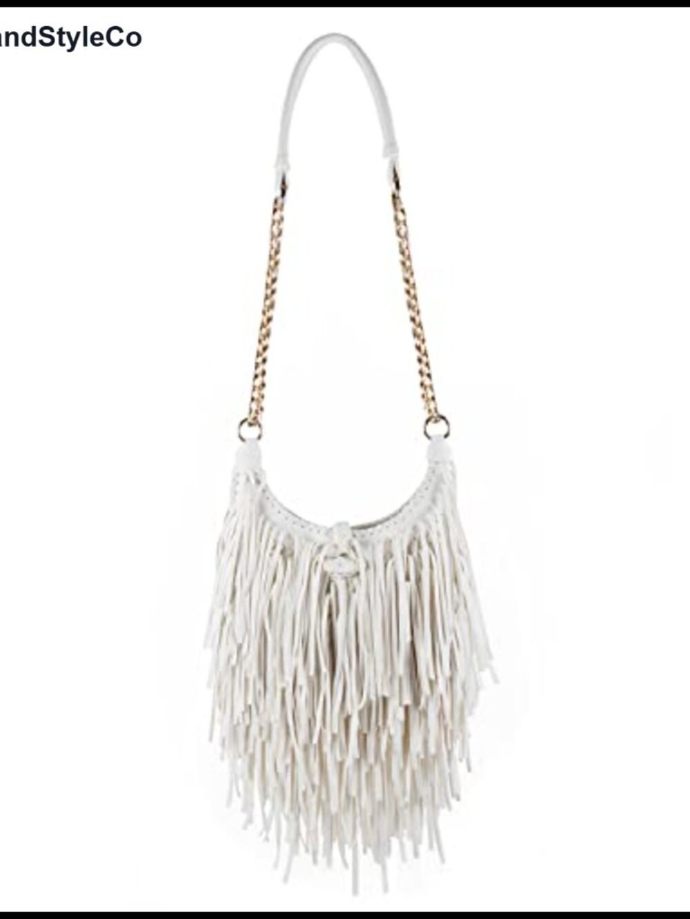 Fringed Faux Suede Leather Tassel Crossbody Chain Shoulder Bag Womens Handbag